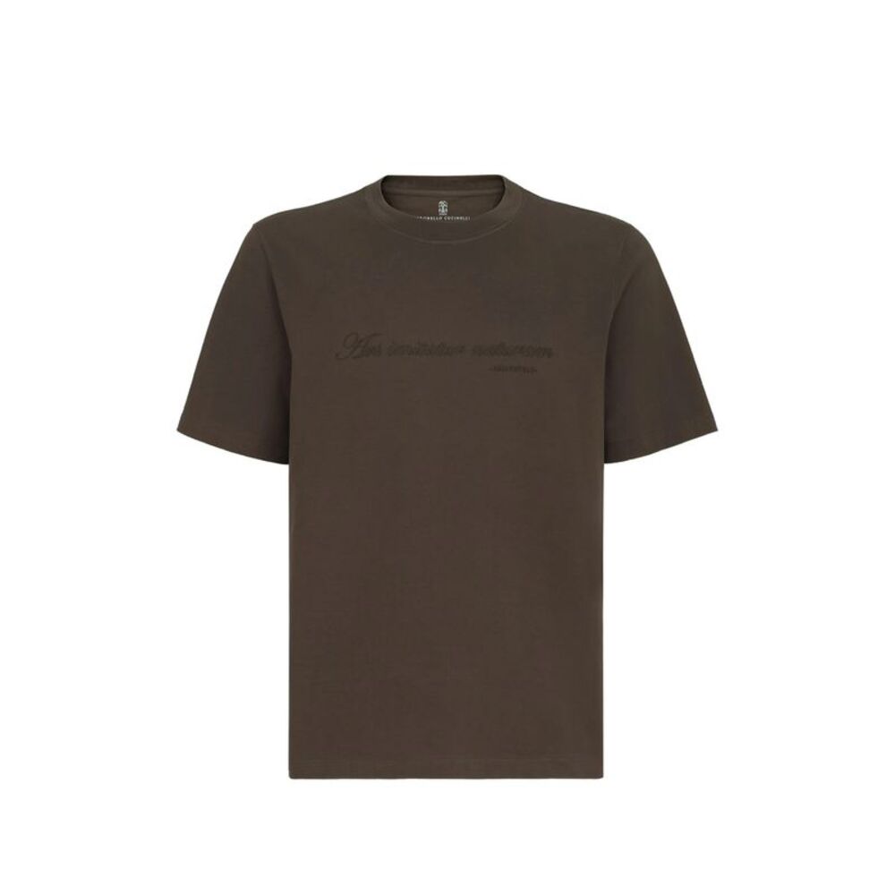 Brunello Cucinelli Brown T-Shirts & Vests - T-Shirts Men